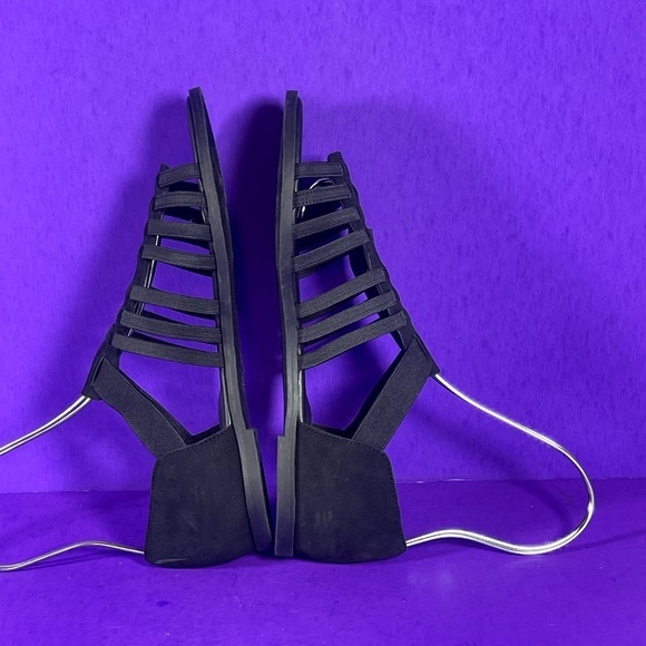 EILEEN FISHER Women's Black Rato Stretch Slip-On Fisherman Sandals Size‎ 7.5-NEW - Picture 6 of 8